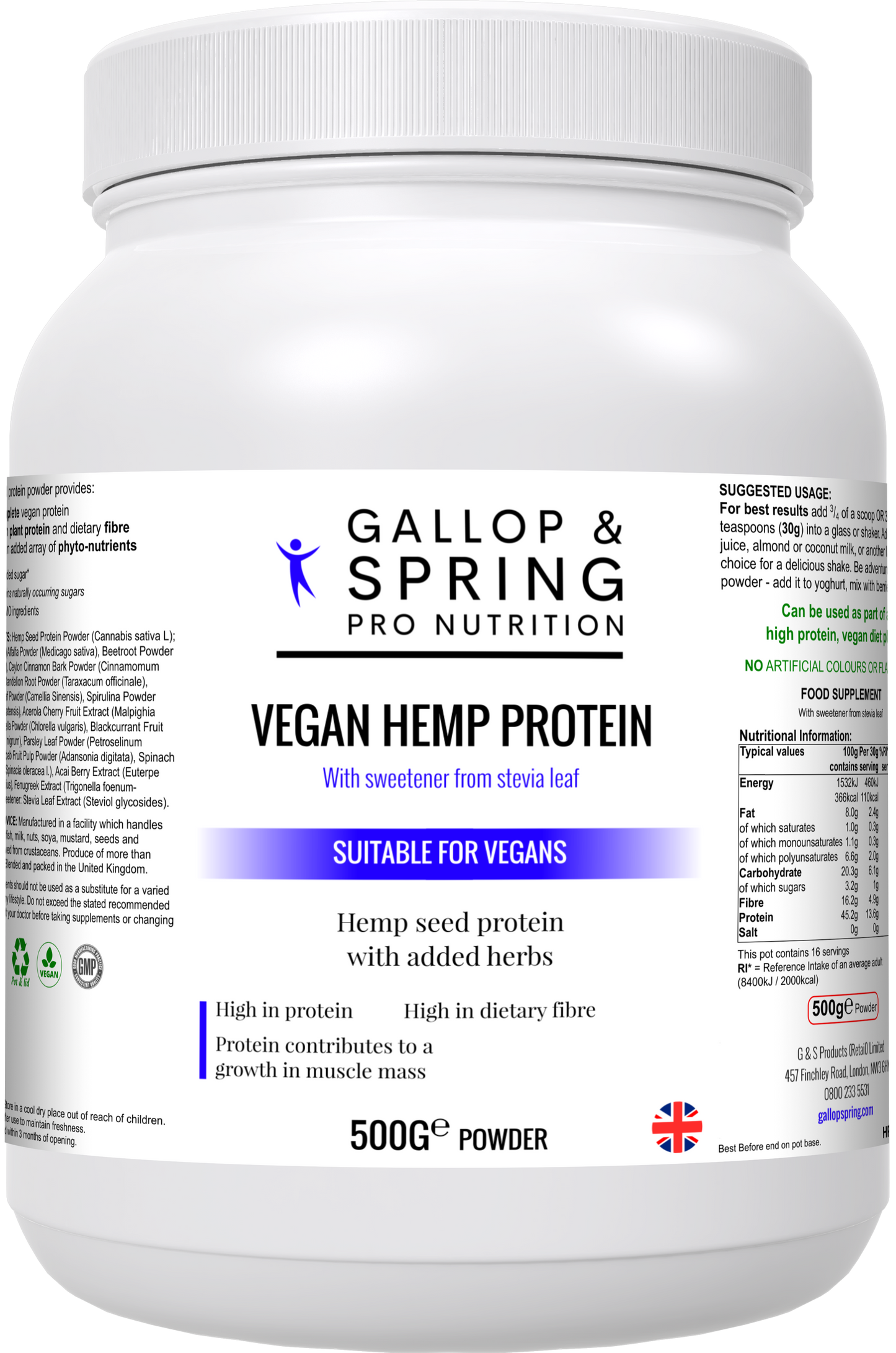 Vegan Hemp Protein