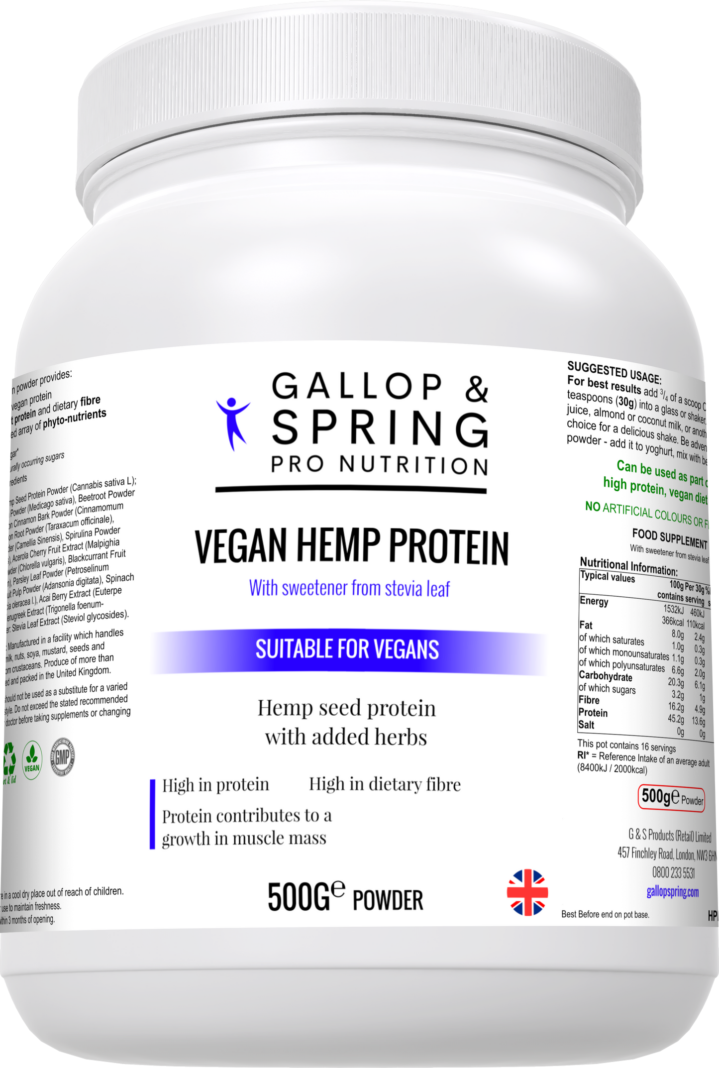 Vegan Hemp Protein