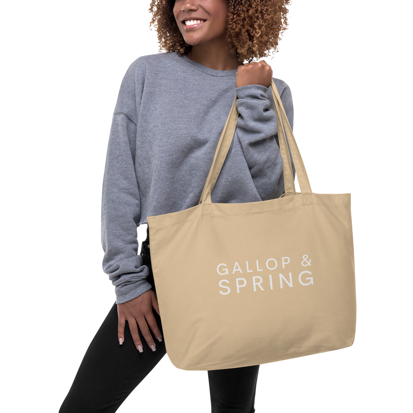 Large organic tote bag