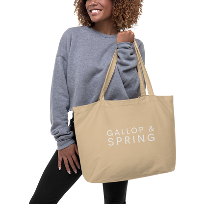 Large organic tote bag