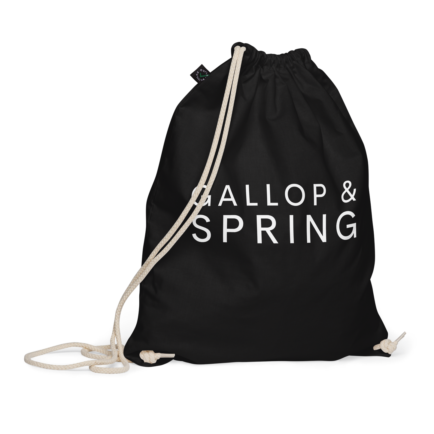 Organic cotton drawstring bag