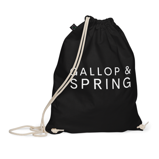 Organic cotton drawstring bag