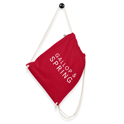 Organic cotton drawstring bag